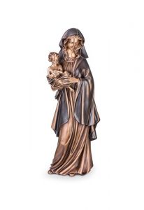 Estátua comemorativa de Maria com criança em vários tamanhos – 3D, independente, com encaixe na parte inferior