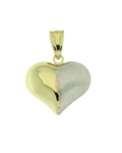 Pingente memorial em forma de cruz em ouro bicolor 14k