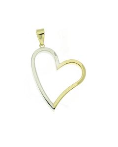 Pingente memorial 14k ouro bicolor