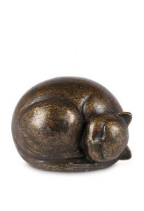 Mini urna funerária em bronze
