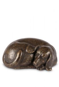 Mini urna funerária em bronze