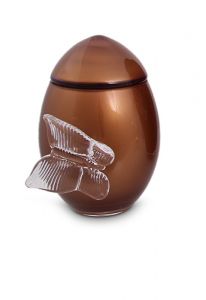 Mini urna para cinzas de vidro de cristal