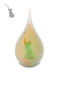 Mini urna para cinzas de vidro de cristal