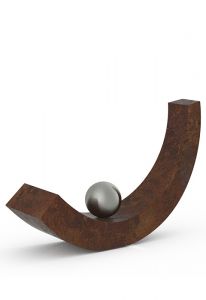 Mini urna funerária em bronze