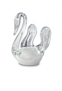 Mini urna cinzas de vidro de cristal
