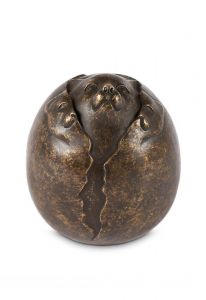 Mini urna cinzas em bronze