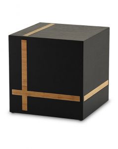 Urna para cinzas 'Bristol' em bambu e MDF marrom