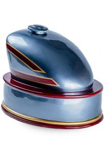 Urna cinzas tanque de gasolina para motociclistas 'Grey and Red'