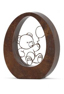 Mini urna funerária em bronze