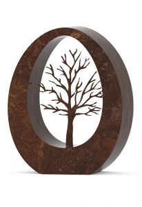 Mini urna funerária em bronze