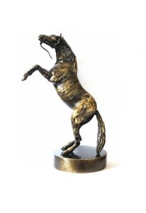 Urna bronzeada para cinzasde cavalos