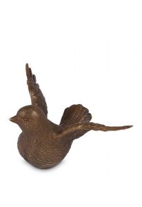 Mini urna funerária em bronze