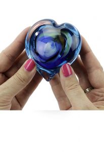 Mini urna para cinzas de vidro de cristal