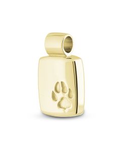 Pingente cinzas com pegada (ouro amarelo 14k)