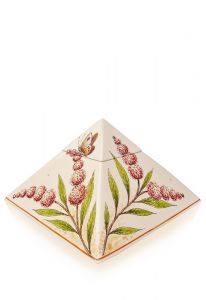Urna para cinzas pintada à mão