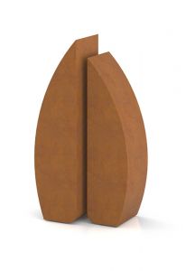 Urna funerária para adultos em aço corten