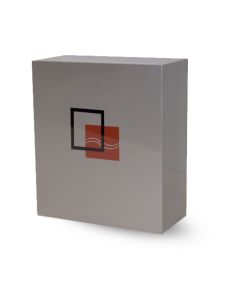 Urna para cinzas em fibra de vidro 'Square' cinza