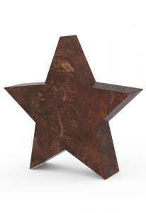 Mini urna funerária em bronze
