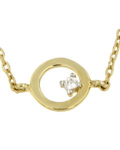 Colar símbolo 14k ouro amarelo