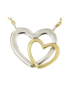 Colar símbolo 14k ouro bicolor