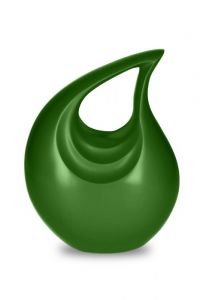 Urna para cinzas em alumínio 'Lágrima' maçã verde