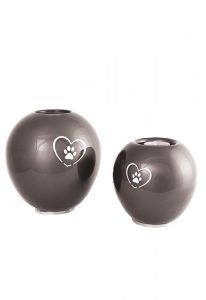 Urna pet de vidro de cristal com porta velas