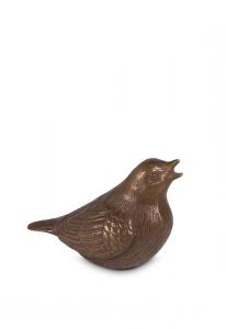 Mini urna funerária em bronze