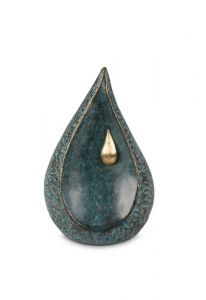 Mini urna funerária em bronze