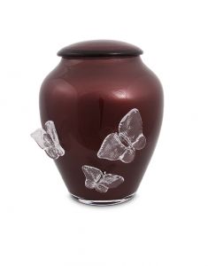 Urna para cinzas de vidro de cristal