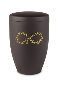 Urna para cinzas em metal negro 'Forever'