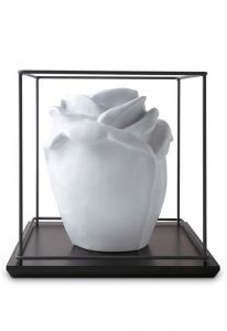 Urna funerária de porcelana 'Princess Glossy White'