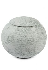 Urna funerária em porcelana 'Sfera' verde