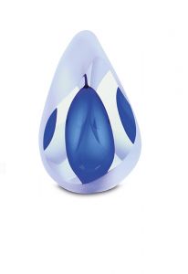Mini urna funerária de vidro de cristal
