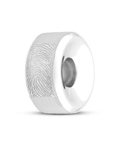 Amuleto / conta para cinzas com impressão digital