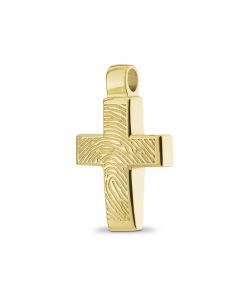 Pingente de impressão digital feito em ouro