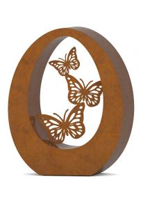 Mini urna para cinzas de cremação para adultos em aço corten