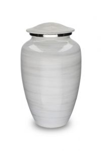 Urna funerária 'Elegance' com efeito pedra natural branco-cinza