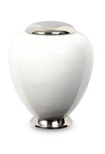 Urna para cinzas em latão branco