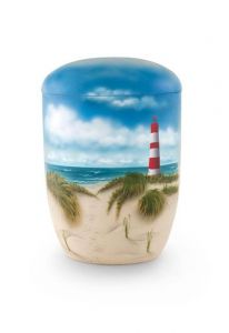Urna biodegradável para enterro na água do mar (ou outro corpo de água)