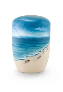 Urna biodegradável para enterro na água do mar (ou outro corpo de água)