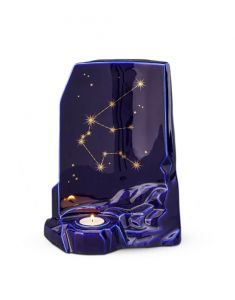 Urna funerária com porta velas 'Zodiac' em diversas cores