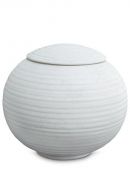 Urna para cinzas de porcelana 'Sfera' - Gelo