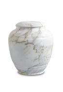 Mini urna funerária de porcelana 'Classica' | Mármore de Carrara árabe