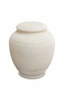 Mini urna funerária de porcelana 'Classica' - Bege
