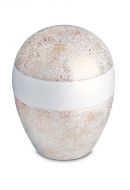 Urna para cinzas de porcelana 'Planet' - Pure Gold Stardust
