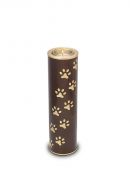 Urna para animais de estimação em latão com porta velas