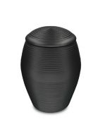 Urna para cinzas 'Memento' preto acetinado