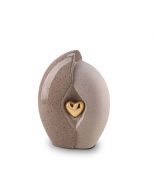 Keramische urn met hartje