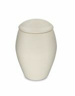 Urna para cinzas 'Memento' creme acetinado