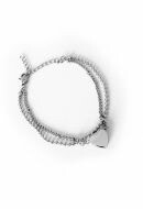 Pulseira para cinzas com coração em aço inoxidável - auto-preenchível